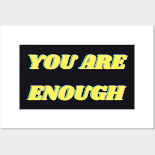 You are enough self care quote Posters and Art